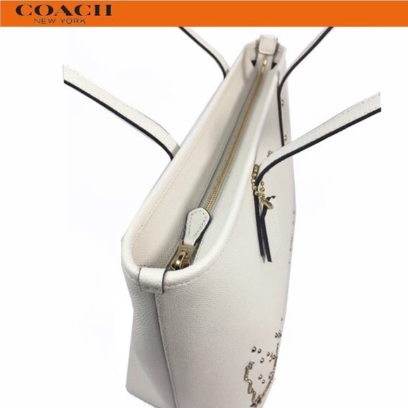 🔥🛍🔥 FLASH SALE Coach City Zip Tote w Crystals - Picture 3 of 8